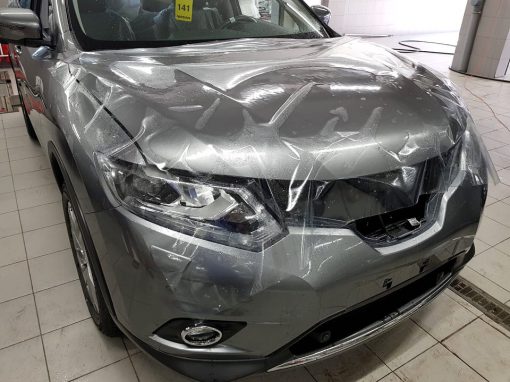 Комплексная защита кузова авто антигравийной пленкой — Nissan X-Trail