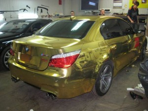 Перетяжка авто хромом