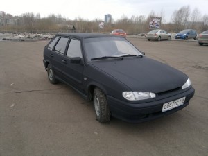 ВАЗ 2114 - оклейка авто черной алмазной крошкой