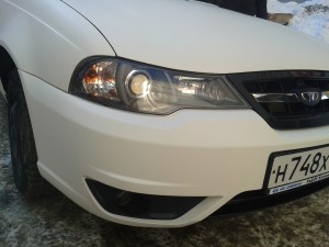 Daewoo Nexia - оклейка автомобиля пленкой Carbon 3D