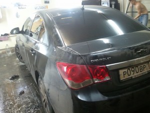 Тонировка стекол авто CHEVROLET CRUZE - август 2013