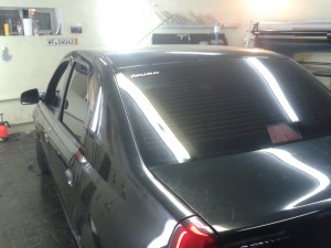 Тонировка автомобиля Renault Logan - июль 2013