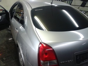 Тонировка стекол авто Nissan Primera - июль 2013