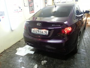 Hyundai Solaris - тонирование авто - август 2013