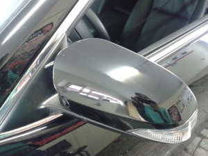 Toyota Camry - бронирование туманок, части крыши, зеркал и части заднего бампера - август 2013