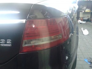 Audi A6 - тонировка задних фонарей - август 2013