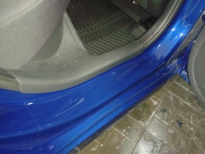Hyundai Solaris - бронирование порогов авто - август 2013