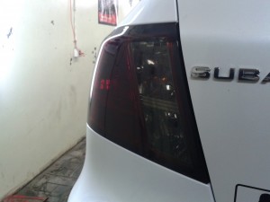Subaru Impreza - тонировка задних фонарей авто - август 2013