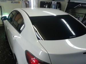 Mazda 3 - тонировка задних стекол авто, тонировка боковых стекол - сентябрь 2013