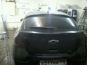 CHEVROLET CRUZE – тонировка задних фонарей, тонировка на статике - сентябрь 2013