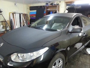 Renault Fluence - оклейка авто черной алмазной крошкой - 16 сентября 2013