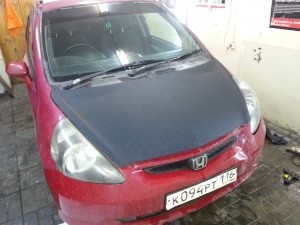 Honda - оклейка капота авто алмазной крошкой - 21.10.2013