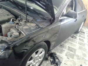 Audi A4 - удаление пленки с кузова авто, полировка автомобиля - 13.10.2013