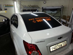 Chevrolet Aveo - тонировка авто в Казани - 06.11.2013
