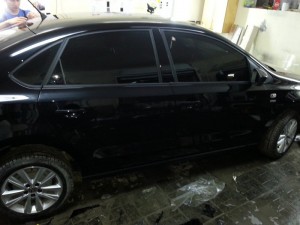 VW Polo  - тонировка автомобиля, тонировка задних фонарей - 21.11.2013