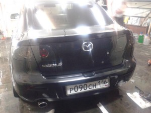 Mazda 3 - тонировка задних фонарей авто - 15.12.2013