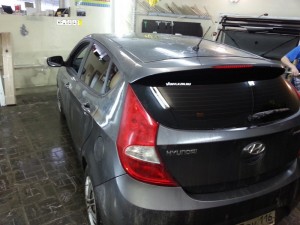 Hyundai Solaris - тонировка стекол авто - 08.12.2013