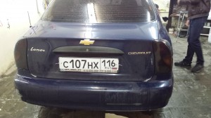 Chevrolet Lanos - тонировка задних фонарей автомобиля - 05.01.2014