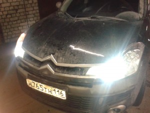 Citroen C-Crosser - установка ксенона на авто в Казани - 04.01.2014