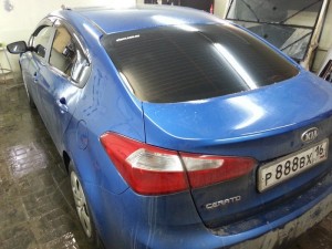 KIA Cerato - тонировка задних стекол авто - 22.01.2014