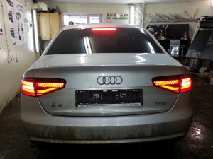 Audi A4 - тонировка авто в Казани, тонировка задних фонарей - 06.02.2014