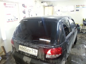 Daewoo Matiz - тонировка задних стекол авто - 14.03.2014