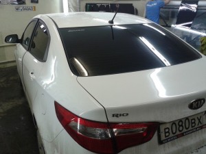 Kia Rio - тонировка автомобиля в Казани - 05.04.2014