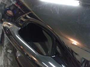 Kia Rio - бронирование кузова авто под ручками - 11.04.2014