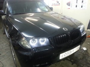 BMW X3 - тонировка фар авто - 24.04.2014