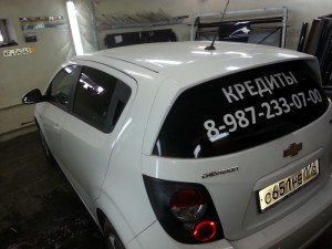 Chevrolet Aveo - тонировка стекол автомобиля - 05.05.2014