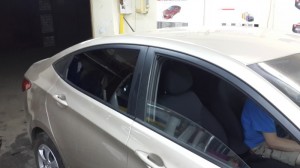 Hyundai Solaris - тонирование стекол авто - 21.05.2014