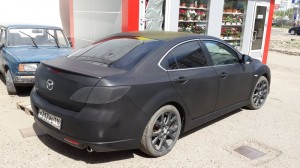 Mazda 6 - оклейка глянцевым 3D карбоном - 10.05.2014