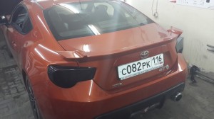 Toyota GT86 - тонировка фонарей автомобиля, май 2014