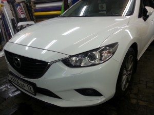 Mazda 6 - бронирование порогов, капота, бампера и крыльев авто от сколов и царапин - июнь 2014