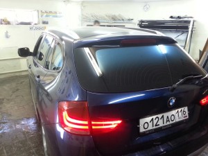 BMW X1 - тонировка автомобиля с переходом - 02.06.2014