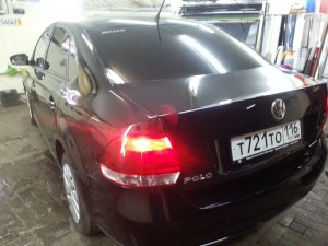 VW Polo - тонировка стекол авто - цена 1800р - июнь 2014
