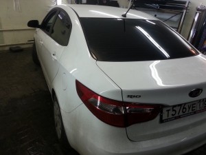 Kia Rio - тонировка автомобиля в Казани - 12.06.2014
