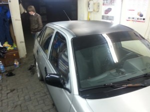 Daewoo Nexia -  тонировка задних фонарей, оклейка крыши пленкой - 17.06.2014