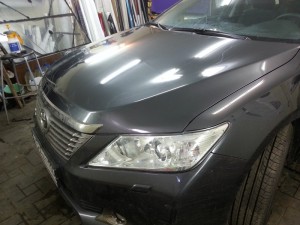 Toyota Camry - бронирование от сколов капота антигравийной пленкой - 19.06.2014