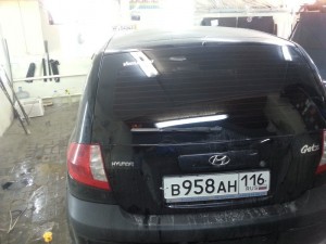 Hyundai Getz - тонировка автомобиля в Казани - стоимость 1600 рублей - 25.06.2014