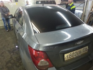 Chevrolet Aveo - тонировка автомобиля - цена 1800 рублей - 25.06.2014