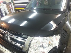 Mitsubishi Pajero - бронирование капота авто от сколов - 28.06.2014