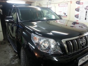Полная полировка авто Toyota Land Cruiser Prado в Казани - Июль 2014