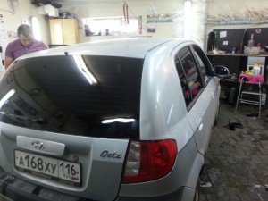 Тонировка Hyundai Getz,  стоимость 1800 рублей - 25.07.2014