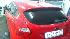 Ford Focus - стоимость тонировки 1800 рублей - июль 2014