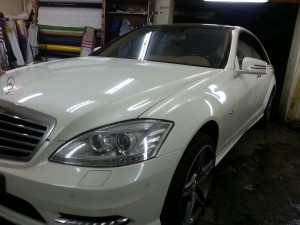 Mercedes-Benz S500 - тонировка по ГОСТ-у, бронирование кузова антигравийной пленкой - 07.08.2014