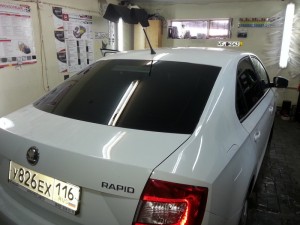 Skoda Rapid - тонировка автомобиля, цена 1800 рублей - 27.08.2014