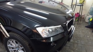 BMW X3 - тонировка, бронирование антигравийной пленкой капота, бампера - 28.07.2014