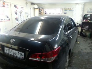Nissan Almera - тонировка авто, цена 1800 рублей - 22.08.2014