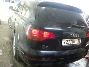 Audi Q7 - тонировка авто по ГОСТ-у, тонировка фар - 06.09.2014